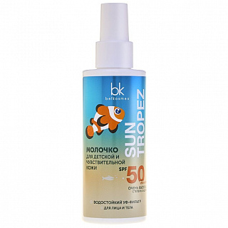 Спрей-молочко для детской и чувствительной кожи SUN TROPEZ, SPF 50 (водостойкое) 145г