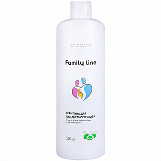 Шампунь для ежедневного ухода Liv Delano Family Line с экстрактом зеленого чая и маслом арганы 500мл