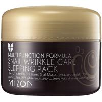 Ночная маска c муцином улитки MIZON Snail Wrinkle Care Sleeping Pack 80мл