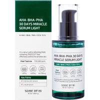 Лёгкая сыворотка для лица с кислотами SOME BY MI AHA-BHA-PHA 30 Days Miracle Serum Light 50мл