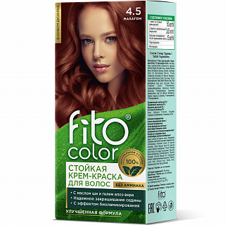 Стойкая крем-краска для волос Fito Косметик Fitocolor тон 4.5 Махагон 115мл