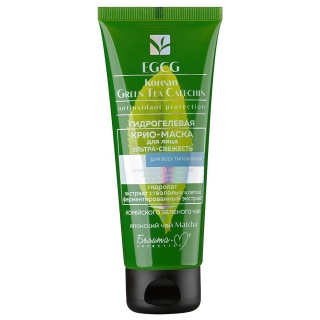Гидрогелевая крио-маска EGCG Korean GREEN TEA для лица «Ультра-Свежесть» 75 г
