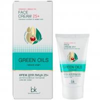 Крем для лица Belkosmex Green Oils 25+ интенсивное питание сияние кожи 40г