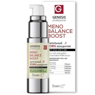 Ампульный PDRN-концентрат GENESIS professional для лица, шеи и век Meno Balance Boost 30 г
