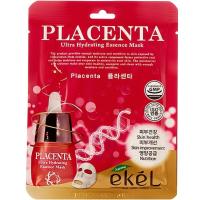 Тканевая маска для лица с экстрактом плаценты EKEL Placenta Ultra Hydrating Essence Mask 25мл