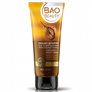 Бальзам-детанглер BAOBEAUTY для поврежденных непослушных волос 200г
