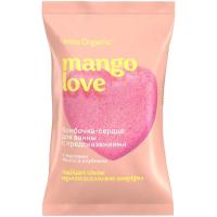 Бомбочка-сердце для ванны с предсказаниями Miss Organic манго и клубника 100г