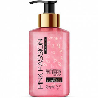 Парфюмированный Гель-шиммер для душа Pink Passion Магия феромонов 300г