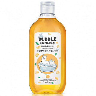 Пенный гель для душа и ванны Bubble moments Ароматный апельсин 300мл