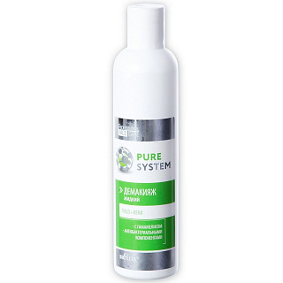 Демакияж жидкий лицо + веки Pure System 250мл