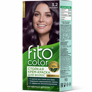 Стойкая крем-краска для волос Fito Косметик Fitocolor тон 3.2  Баклажан 115мл