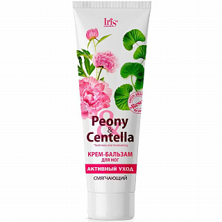 Крем-бальзам для ног активный уход IRIS Peony&Centella 100мл