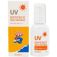 Мягкое солнцезащитное молочко для лица и тела DEOPROCE UV Defence Mild Sun Milk SPF50+ PA++++, 55мл