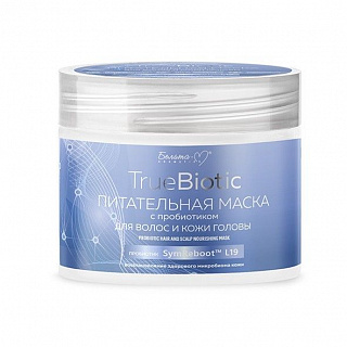 Маска Питательная с пробиотиком для волос и кожи головы TrueBiotic 250г