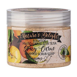 Взбитое мыло-скраб для тела Nature's Delight Spicy Citrus 250г