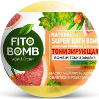 Шипучая Бомбочка для ванны Fito Косметик "Тонизирующая" Fito Bomb 110г