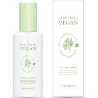 Успокаивающий тонер для лица с растительными экстрактами DEOPROCE Real Fresh Vegan Calming Toner 200мл