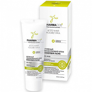 Активный увлажняющий крем для лица PHARMACos Biodermin Acne 50мл