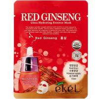 Тканевая маска для лица с экстрактом красного женьшеня EKEL Red ginseng Ultra Hydrating Essence Mask 25мл