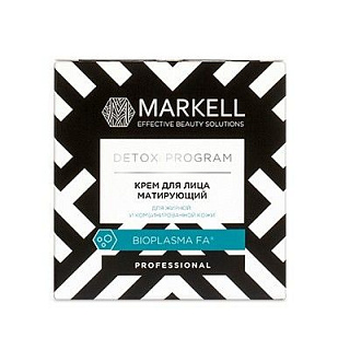 Крем для лица матирующий MARKELL DETOX для жирной и комбинированной кожи 50мл