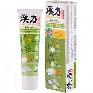 Зубная паста KAMPO ORIENTAL CARE Бамбук с морской солью и кальцием 100г