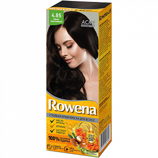 Крем-краска для волос "Rowena" тон 4.85 тёмно-каштановый