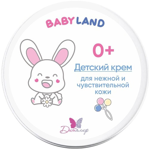 Крем детский для нежной и чувствительной кожи BABYLAND 0+, 140г