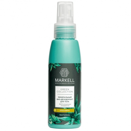 Минеральный Био-дезодорант для тела MARKELL Green Collection Алоэ Вера 100мл