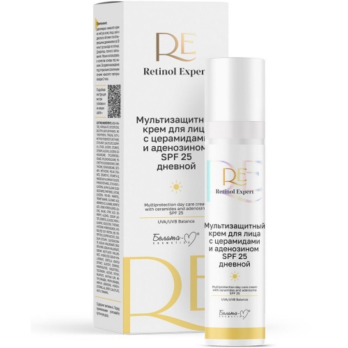 Мультизащитный Дневной крем для лица Retinol Expert с церамидами и аденозином SPF 25, 50г