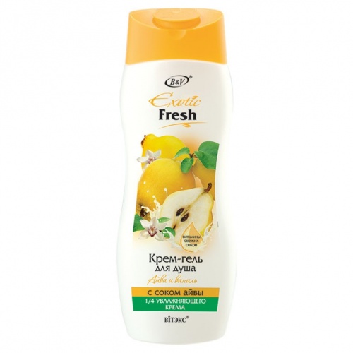 Крем-гель для душа Exotic Fresh Айва и ваниль 500мл