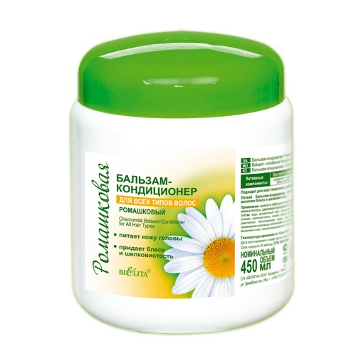 Бальзам-кондиционер для всех типов волос Ромашковая линия 450мл