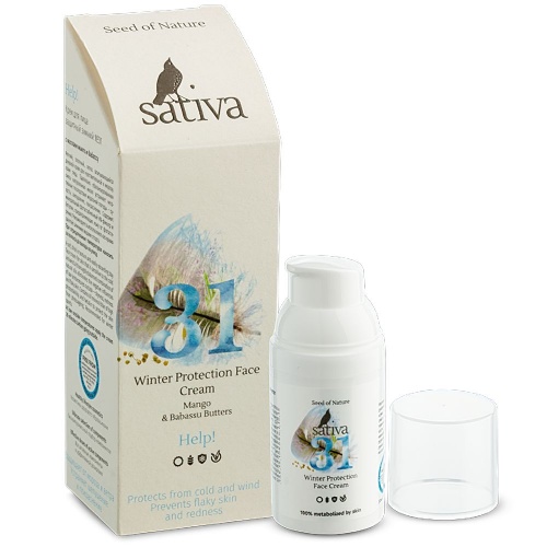 Крем для лица защитный зимний Sativa № 31, 30 мл