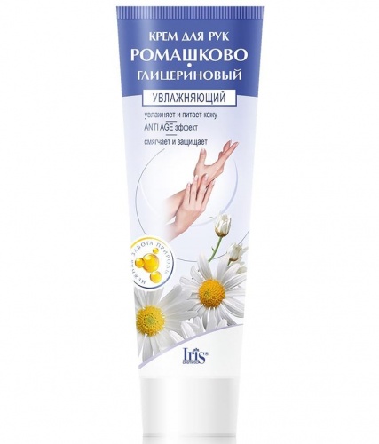 Крем для рук IRIS Ромашково-глицериновый увлажняющий 100мл