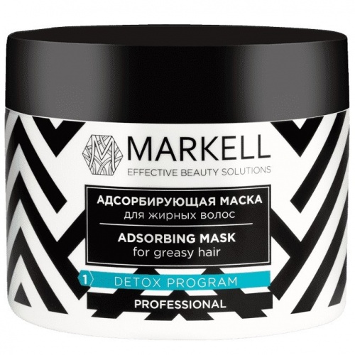 Маска для жирных волос MARKELL Detox Program адсорбирующая 290г