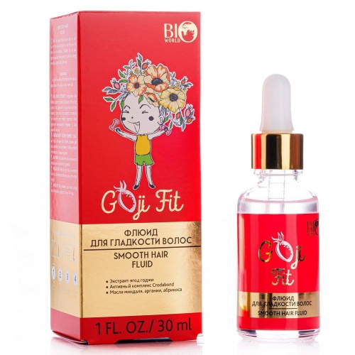 Флюид для гладкости волос Bio World Goji Fit 30мл