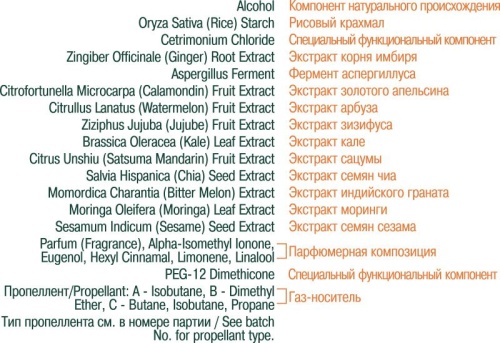 Сухой шампунь ИМБИРЬ + фруктовый микс Super FRUIT Ультрасвежесть + Укрепление для всех типов волос 200мл