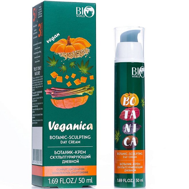 Ботаник-крем скульптурирующий, Дневной Bio World Botanica комплексное омоложение 50мл