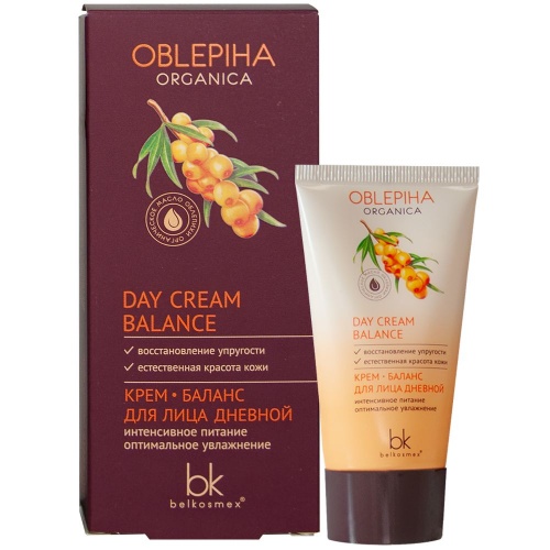 Крем баланс для лица Дневной Oblepiha Organica интенсивное увлажнение 50г