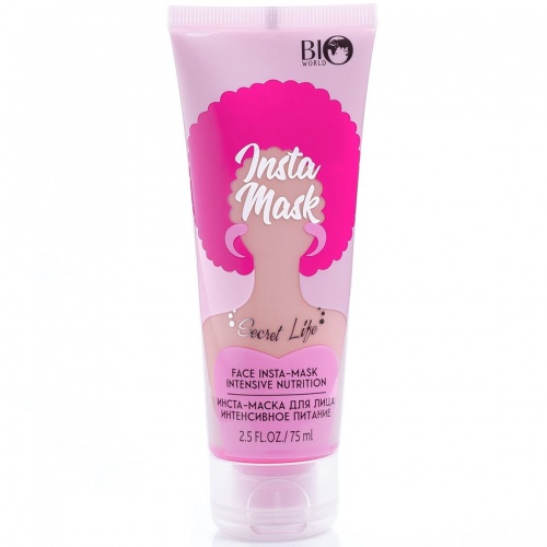 Инста-маска для лица Bio World Secret Life интенсивное питание 75мл