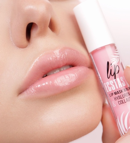 Маска-бальзам для губ LUXVISAGE LIP ECSTASY hyaluron & collagen тон 601 Rose