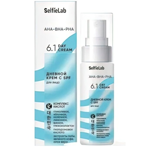 Дневной крем с SPF для лица SelfieLab AHA-BHA-PHA 50г