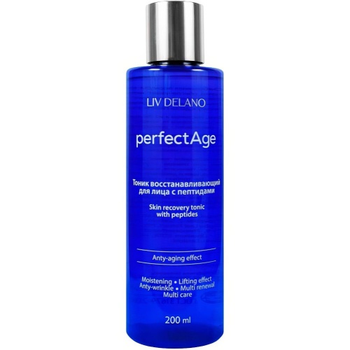 Тоник восстанавливающий для лица с пептидами Liv Delano Perfect Age 200 мл
