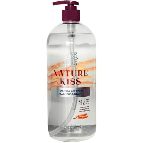 Гель-уход для душа Nature Kiss Пшеница и Шелк 1000мл