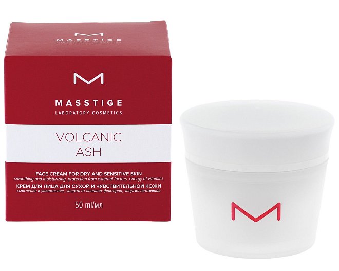 Крем для лица Masstige Volcanic ASH для сухой и чувствительной кожи 50мл