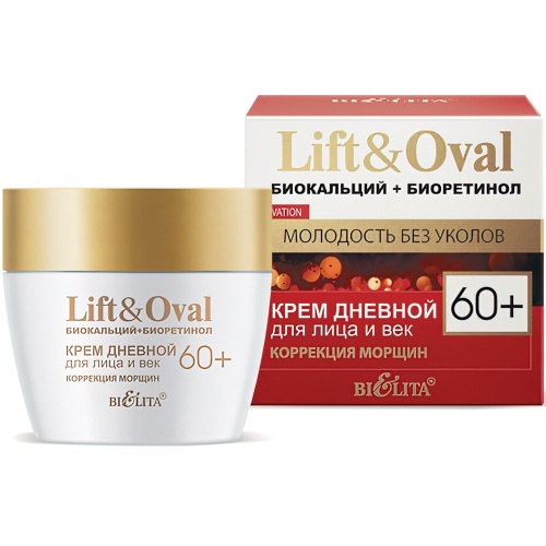 Крем Дневной для лица и век Lift&Oval Коррекция морщин 60+, 50мл