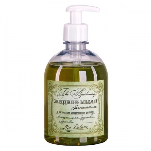 Жидкое мыло деликатное The Apothecary с экстрактами лекарственных растений облепихи, липы, брусники и крапивы 480г