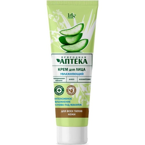Крем для лица увлажняющий Iris Природная Аптека 100мл
