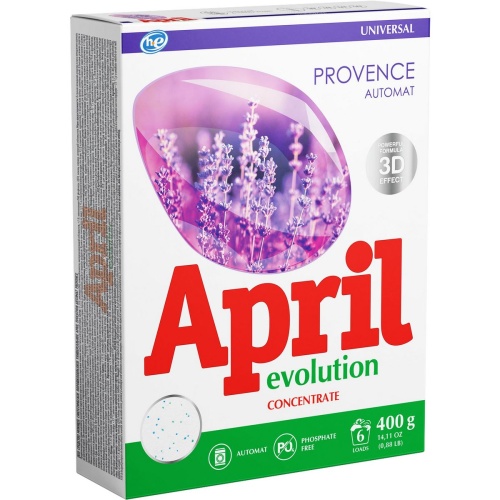 Универсальный стиральный порошок April Evolution provence Автомат 400г