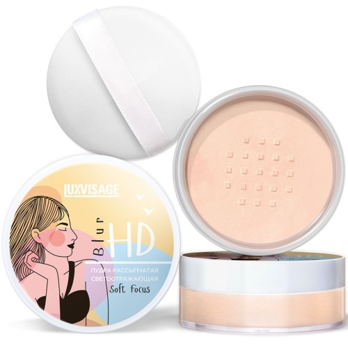 Пудра рассыпчатая светоотражающая LUXVISAGE HD Blur Soft Focus