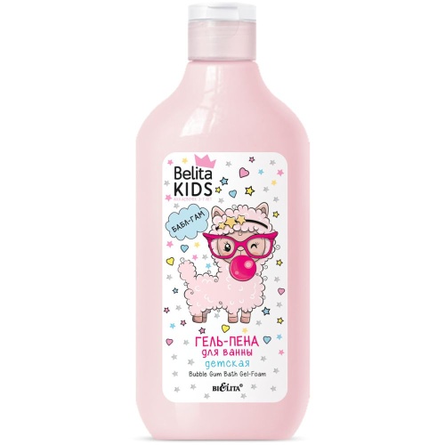 Гель-пена для ванны Belita Kids Для Девочек 3-7лет Бабл Гам 300мл